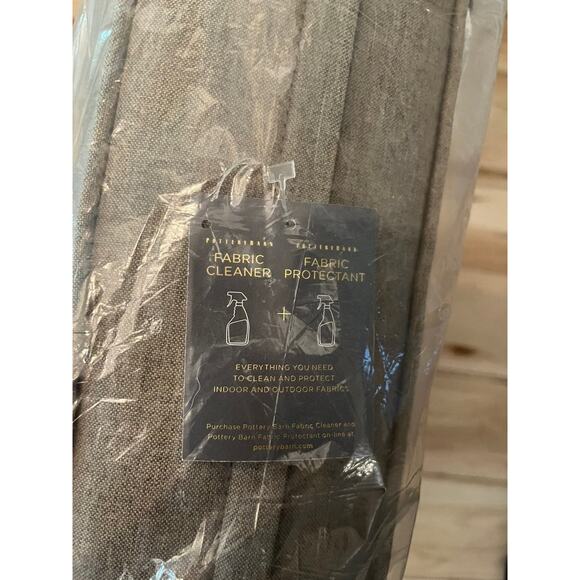 Pottery Barn Outdoor CUSHION Chesapeake Double Piped Zipper 5033u Gray / Sand - Picture 4 of 5